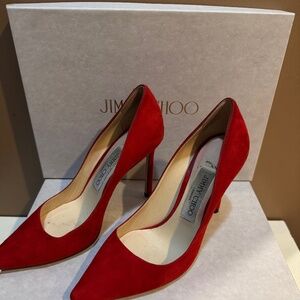 Jimmy Choo Romy Suede Heels - Size 36
